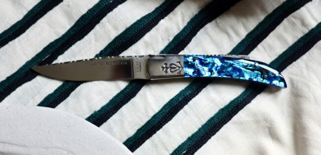 ciselé n°12 – Nacre bleu Océan