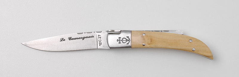 Achat couteau traditionnel Le Camarguais Trident forgé N°10 - Buis