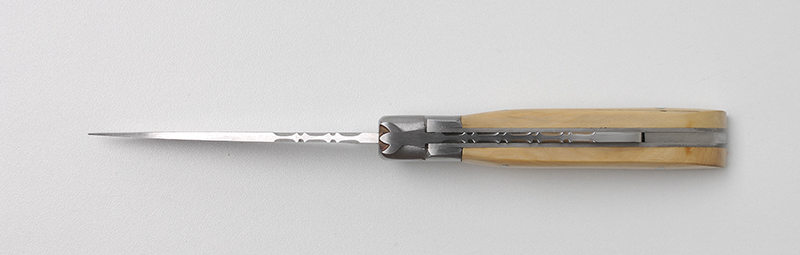 Achat couteau traditionnel Le Camarguais Trident forgé N°10 - Buis