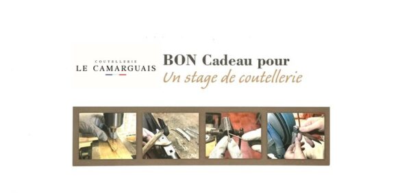 Bon cadeau stage à la coutellerie