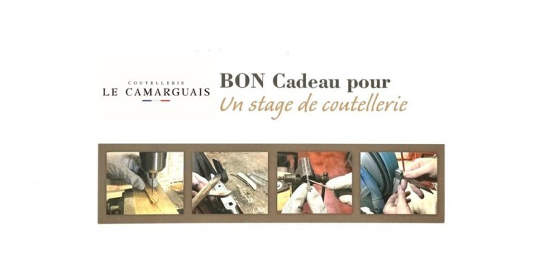 Bon cadeau stage à la coutellerie