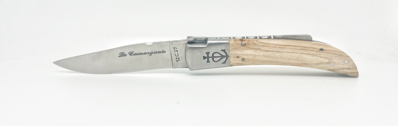 Commandez votre couteau traditionnel français Le Camarguais trident forgé n°12 - Bois Flotté sur notre boutique en ligne ! Paiement sécurisé