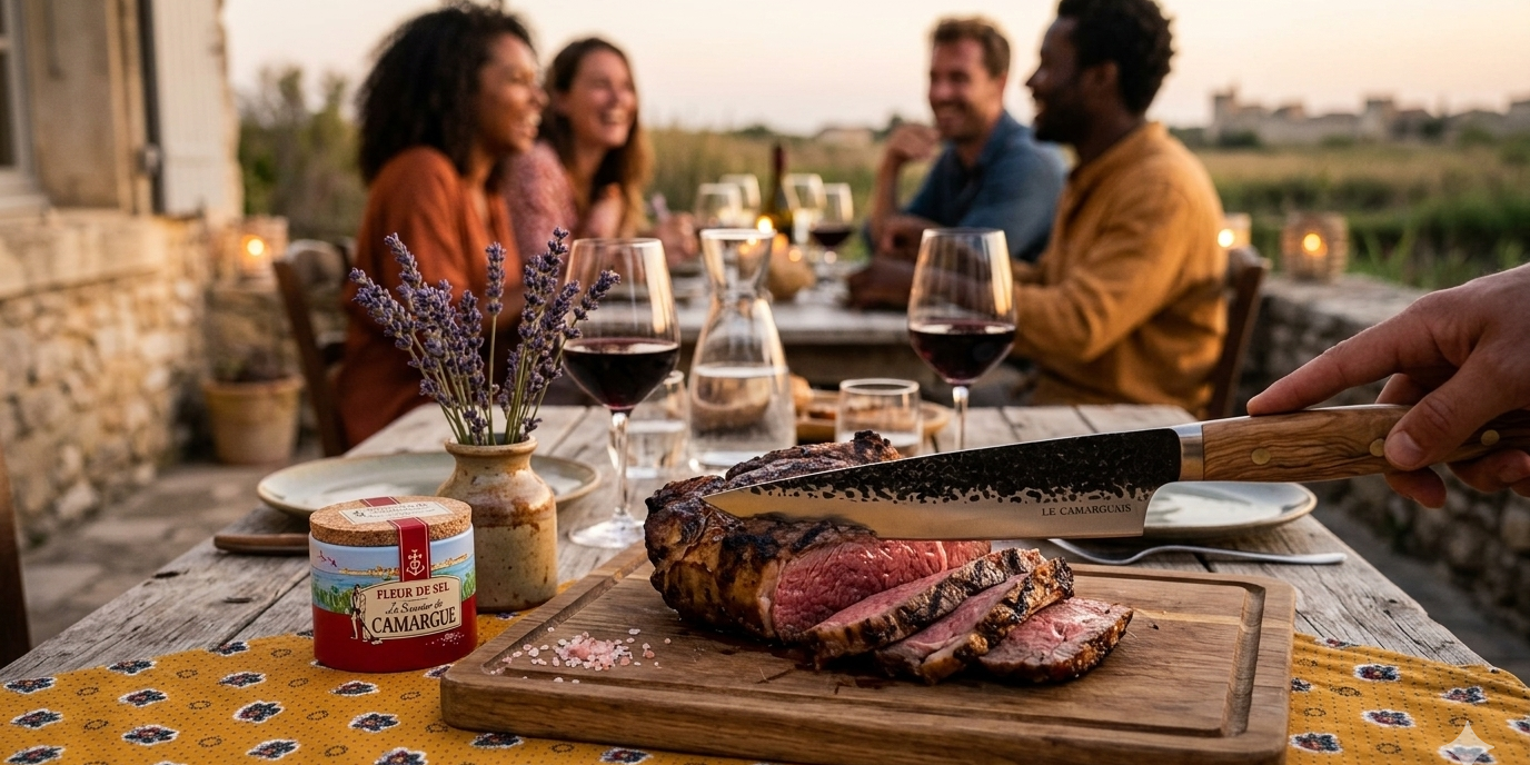Côte de bœuf barbecue et belles découpes découvrez les coffrets Le Camarguais
