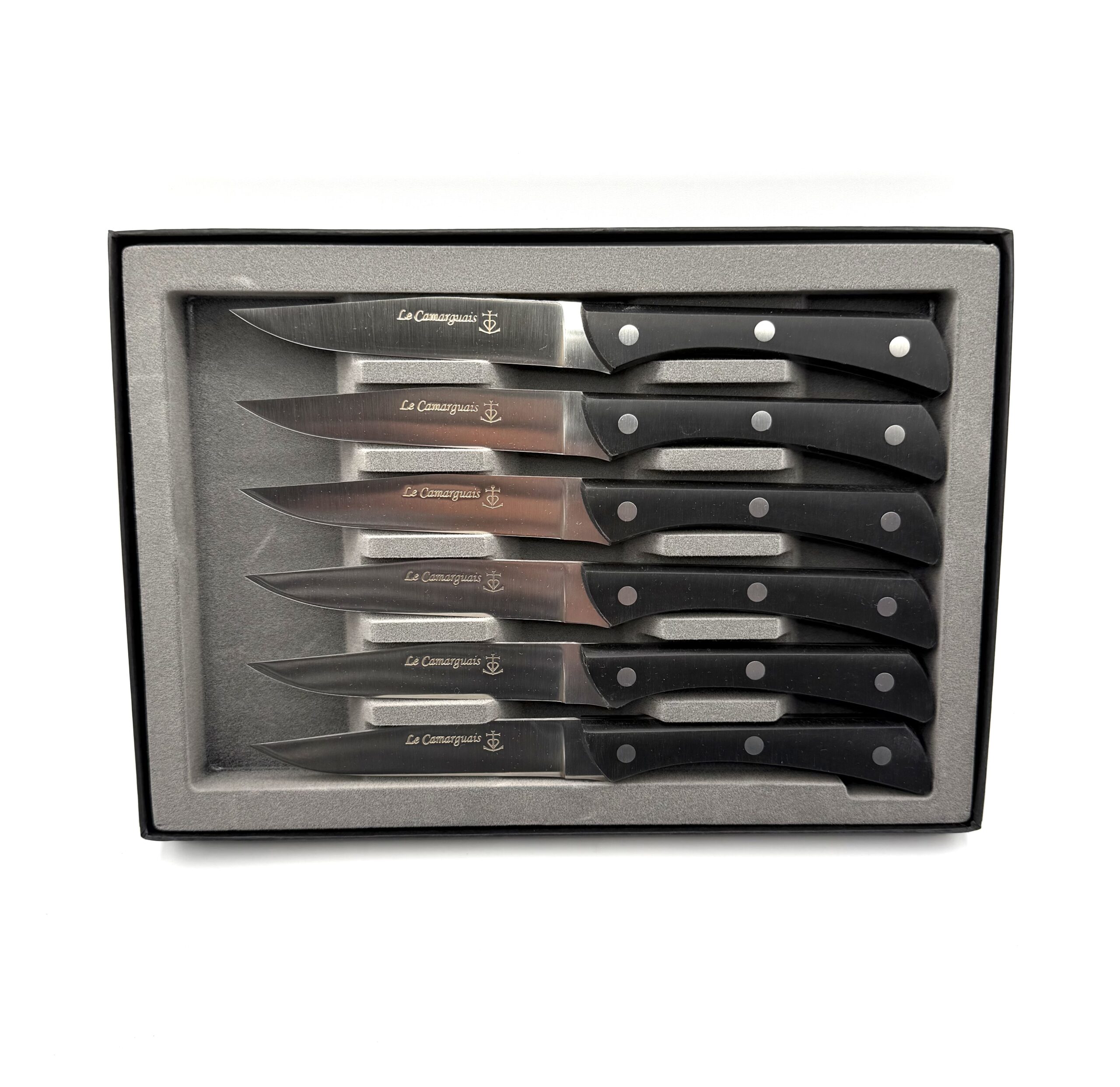 Coffret table 6 pcs résine - Noir