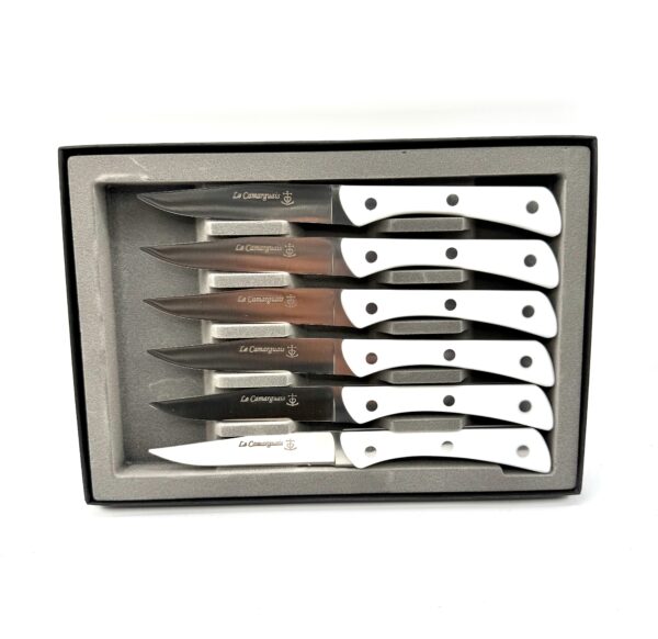Coffret table 6 pcs résine - Blanc