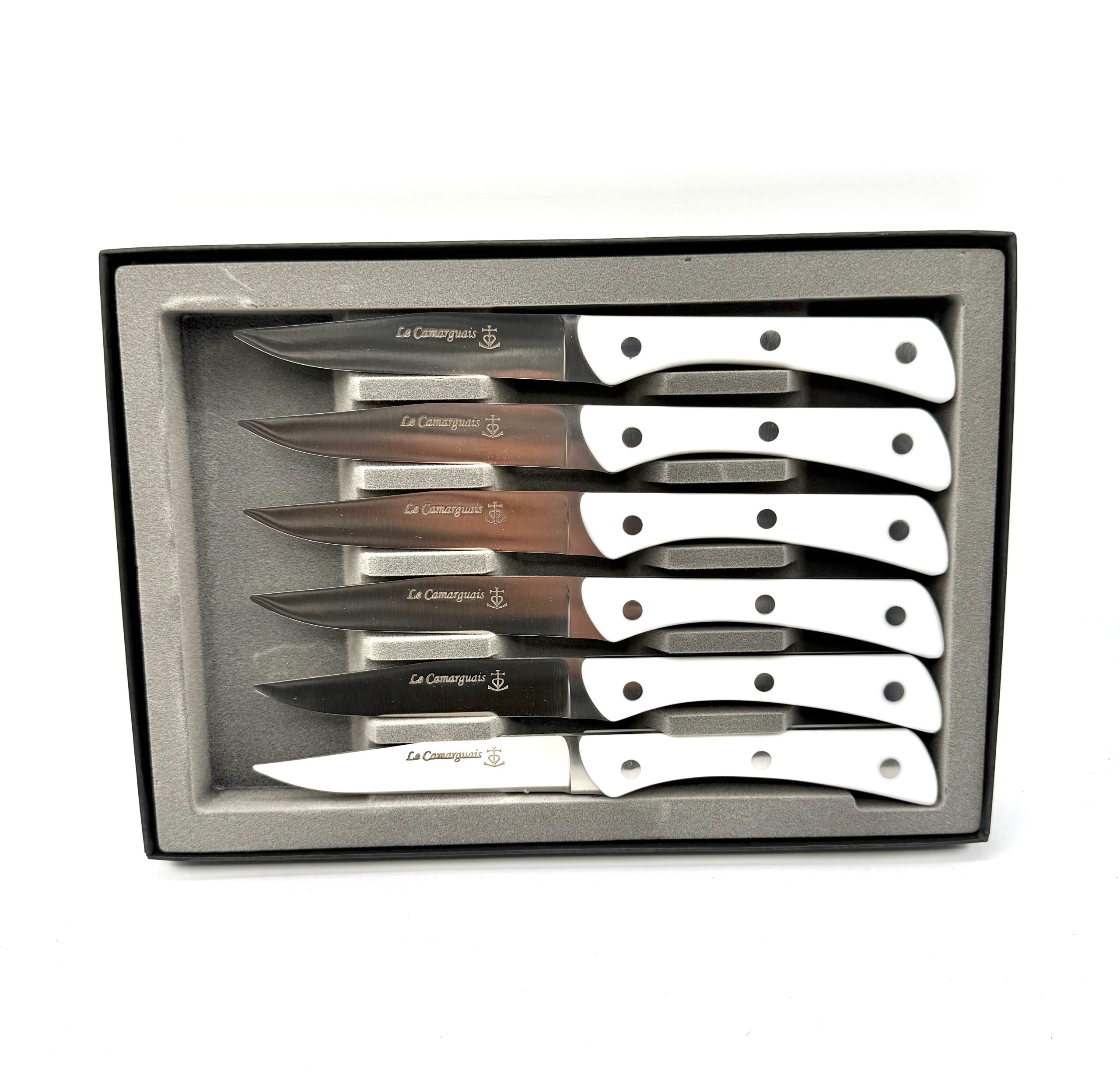 Coffret table 6 pcs résine - Blanc