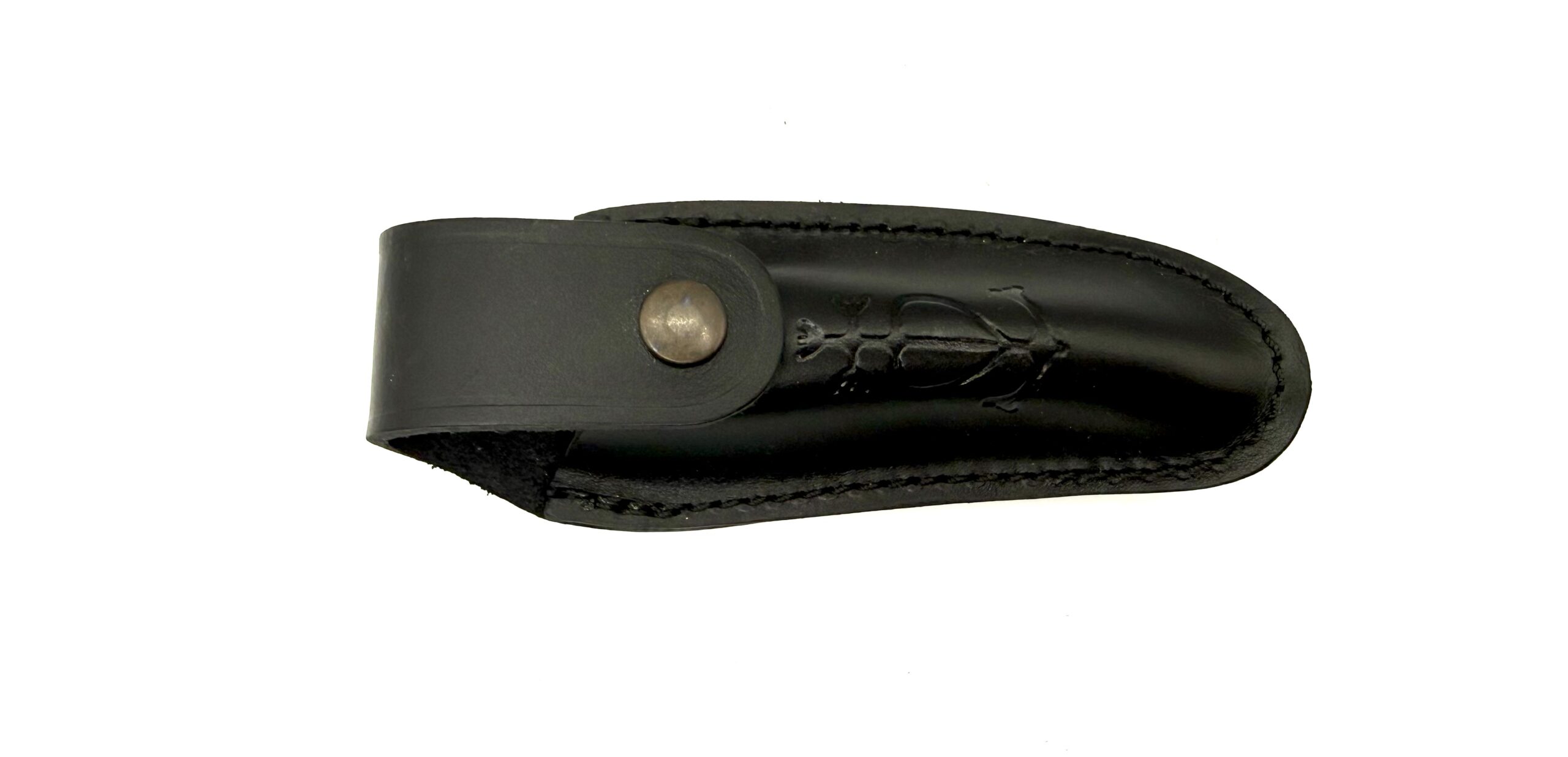 Étui cuir noir Le Camarguais