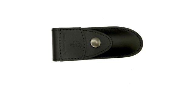 Étui fleur de cuir noir Le Camarguais