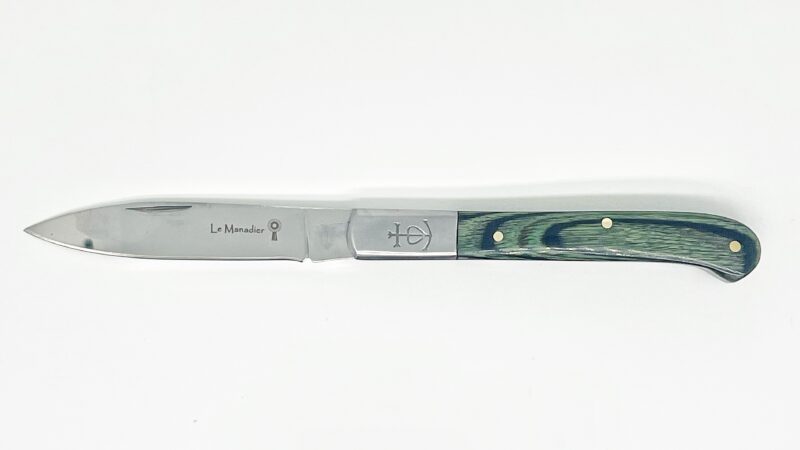 Le Manadier n°10 en Stamina Vert. Couteau régional traditionnel