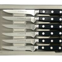 Coffret 6 Pcs lame lisse - Résine noire