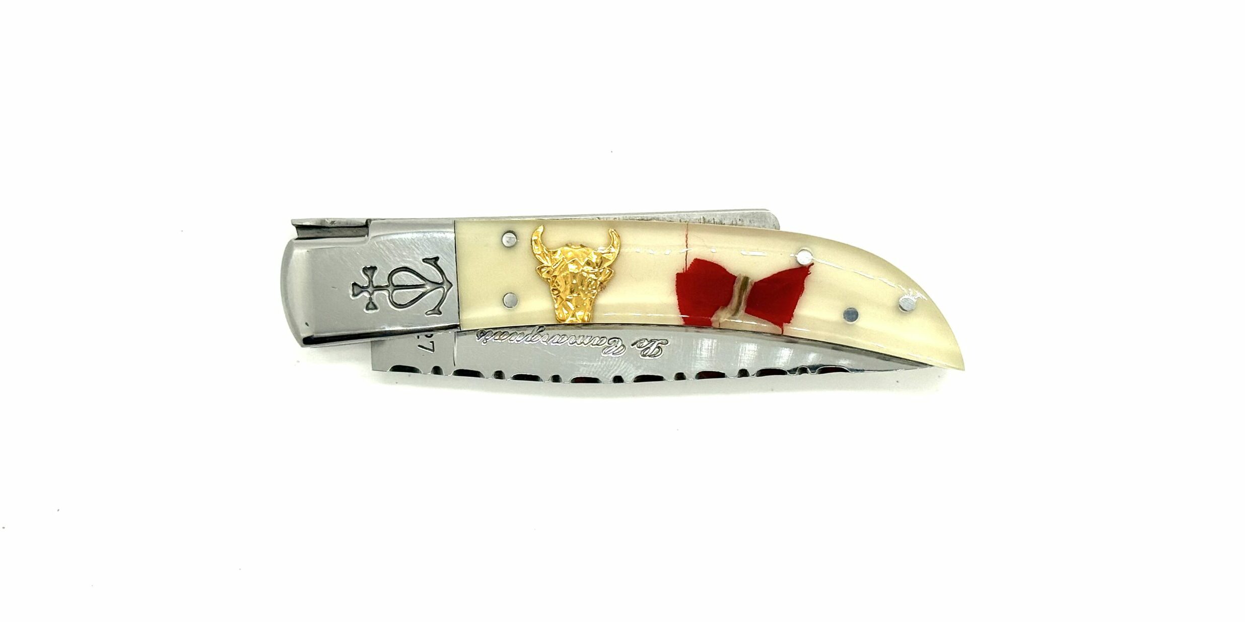 Le Camarguais forgé ciselé n°12 - Spécial Raseteur fond clair