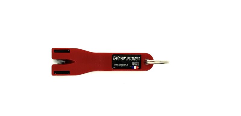 Aiguiseur de poche rouge