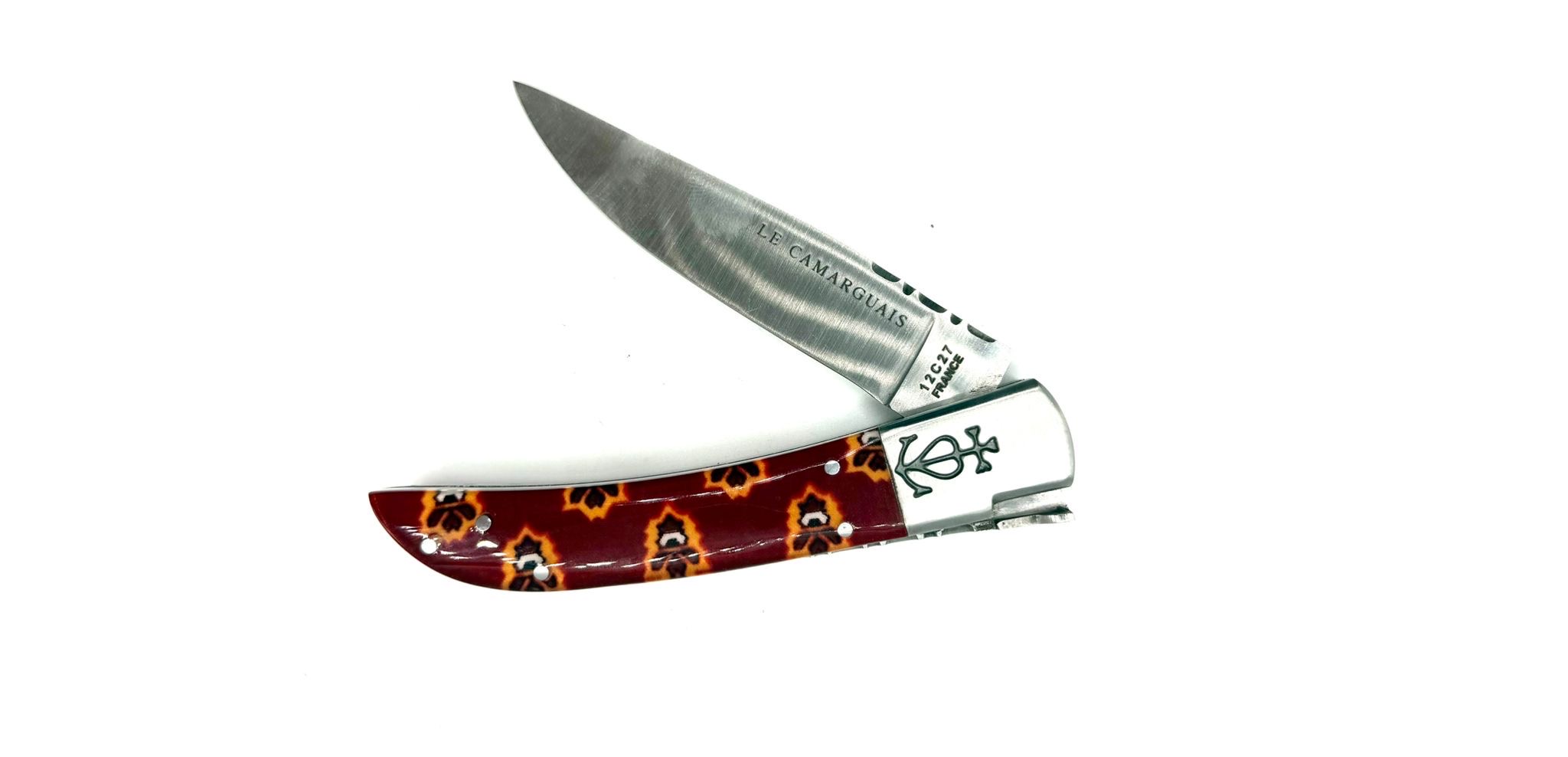 Le Camarguais forgé n°12 - Tissu Provençal bordeaux