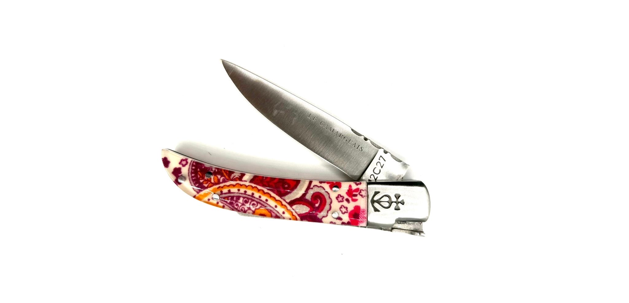 Le Camarguais forgé n°10 - Tissu Provençal rose